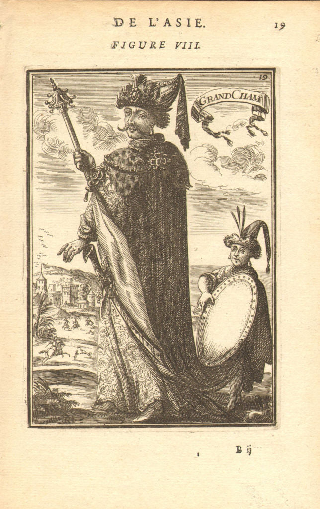 CHINA. Chinese Emperor Xunchius. 'Grand Cham'. Robes & Sceptre. MALLET 1683